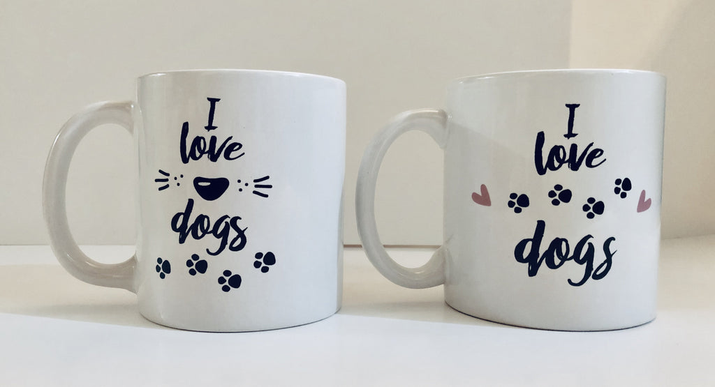 Brooklyn Bella "I Love Dogs" Dog Mug
