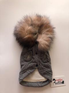 Brooklyn Bella Bleu Custom Sweater Jacket w/Hood