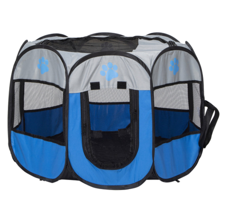 Brooklyn Bella Bleu Doggie Playpen