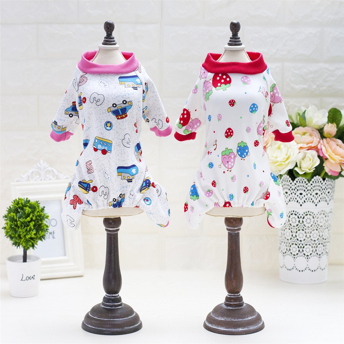 Strawberry Bella Puppy Pajamas