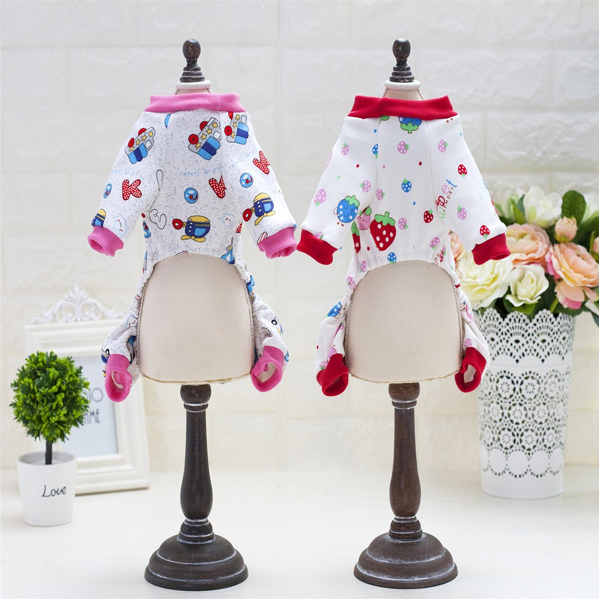 Strawberry Bella Puppy Pajamas