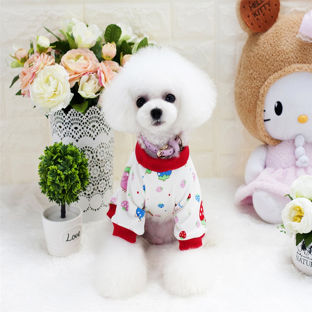 Strawberry Bella Puppy Pajamas