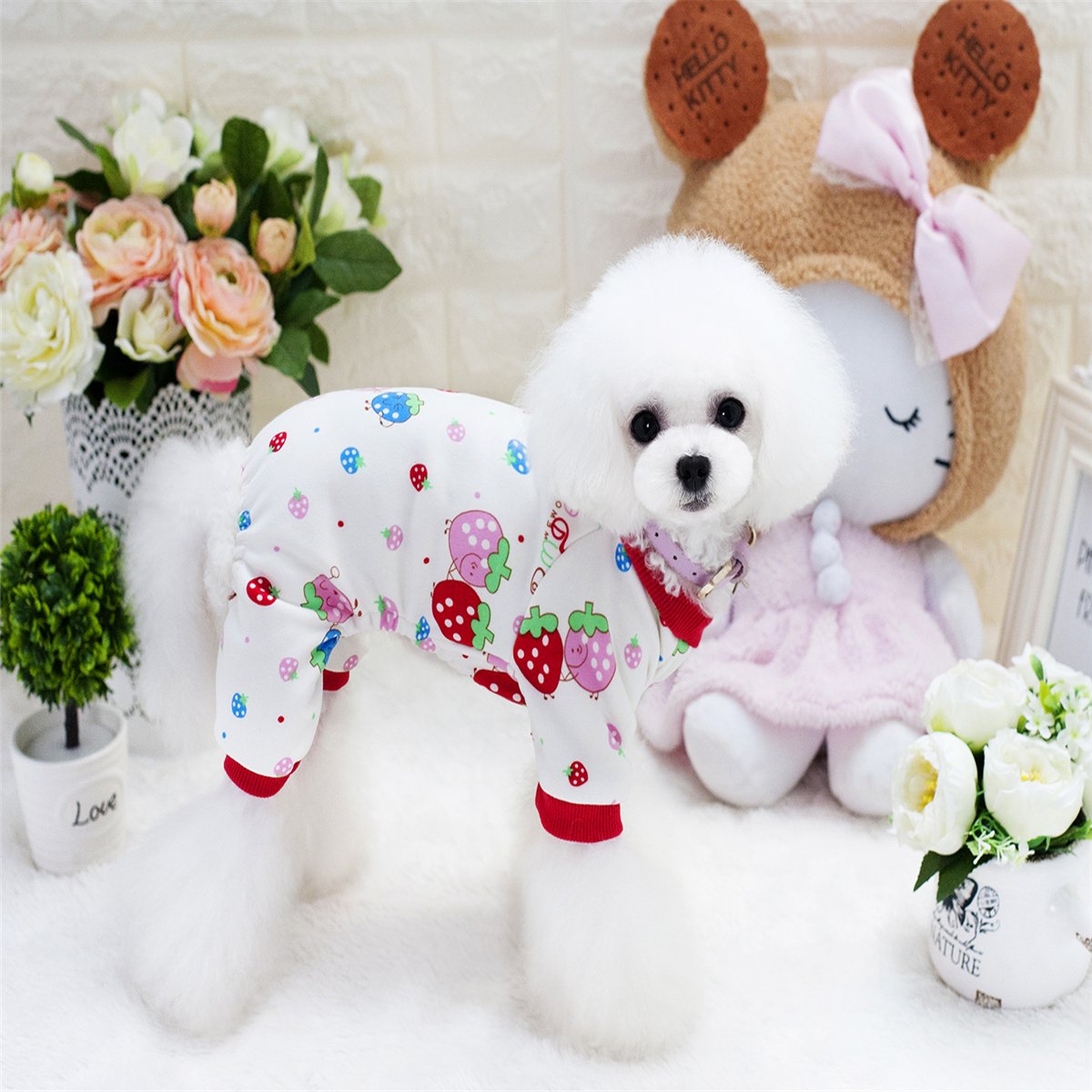 Strawberry Bella Puppy Pajamas