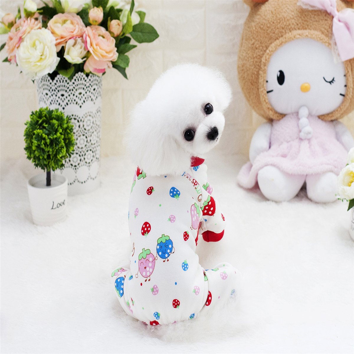 Strawberry Bella Puppy Pajamas